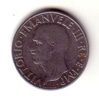 Antica moneta da 1 Lira - del 1940