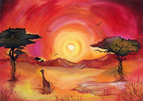 quadro su tela a tempera