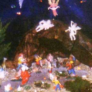 Christmas crib and Nativity scene pictures of the year 2000