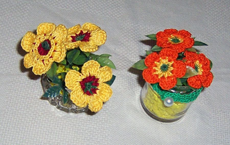 Fiori uncinetto, margherite.